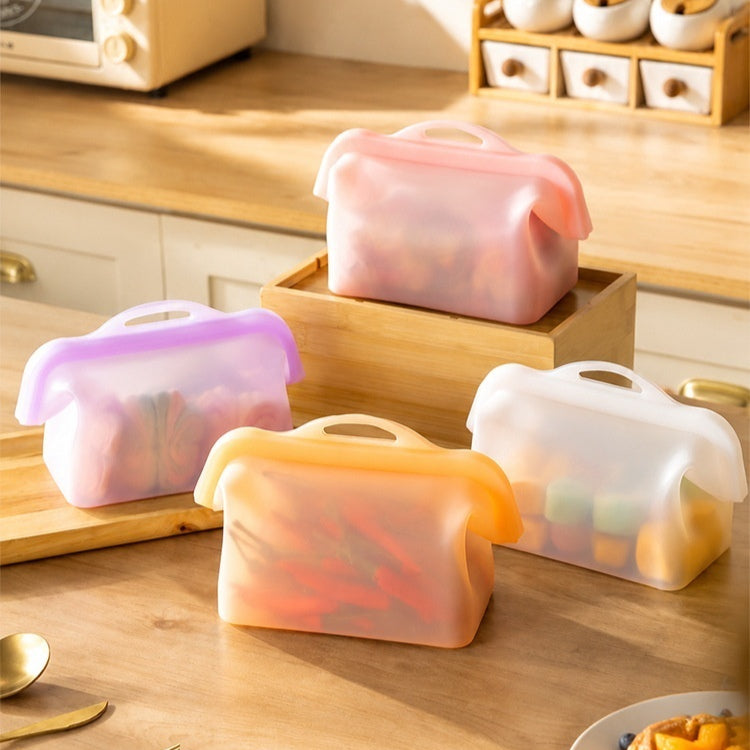 Reusable Silicone Food Storage Bags – Airtight, Freezer & Fridge Safe